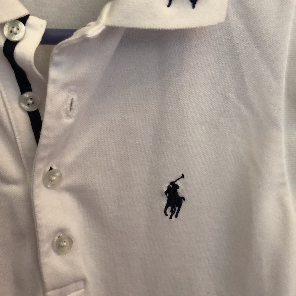 Polo Golf Ralph Lauren White Top Sz Small Petite - Picture 5 of 8